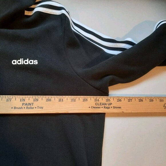 Adidas Hoodie Sweatshirt Womens 2XL XXL Black Essentials Lounge Sweater Soft - Picture 9 of 12
